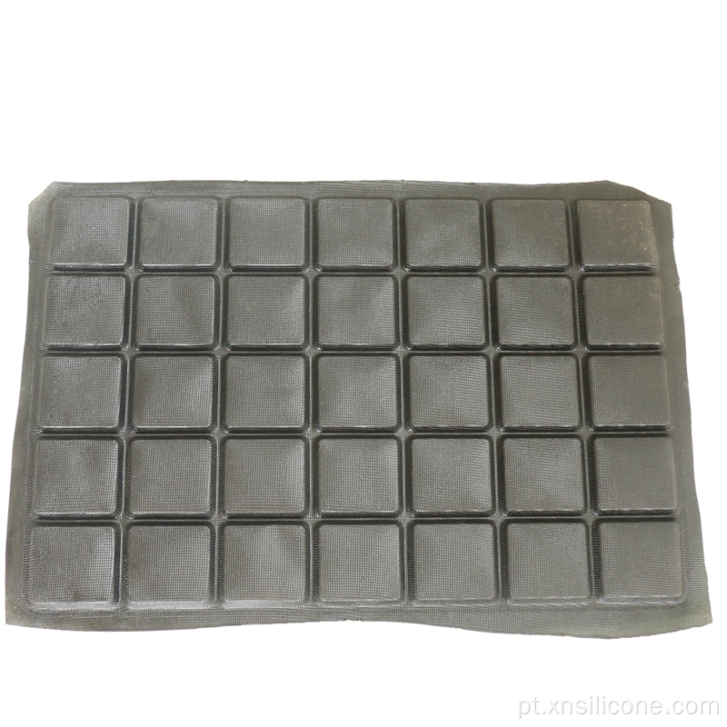 Moldes quadrados de bolo de bandeja de silicone antiaderentes