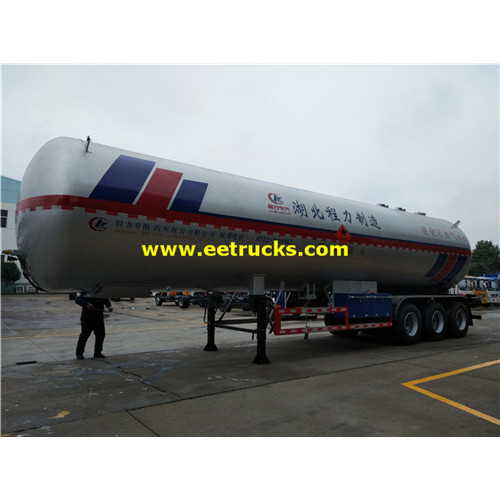 54 CBM Bulk được sử dụng LPG Trailers xe tăng