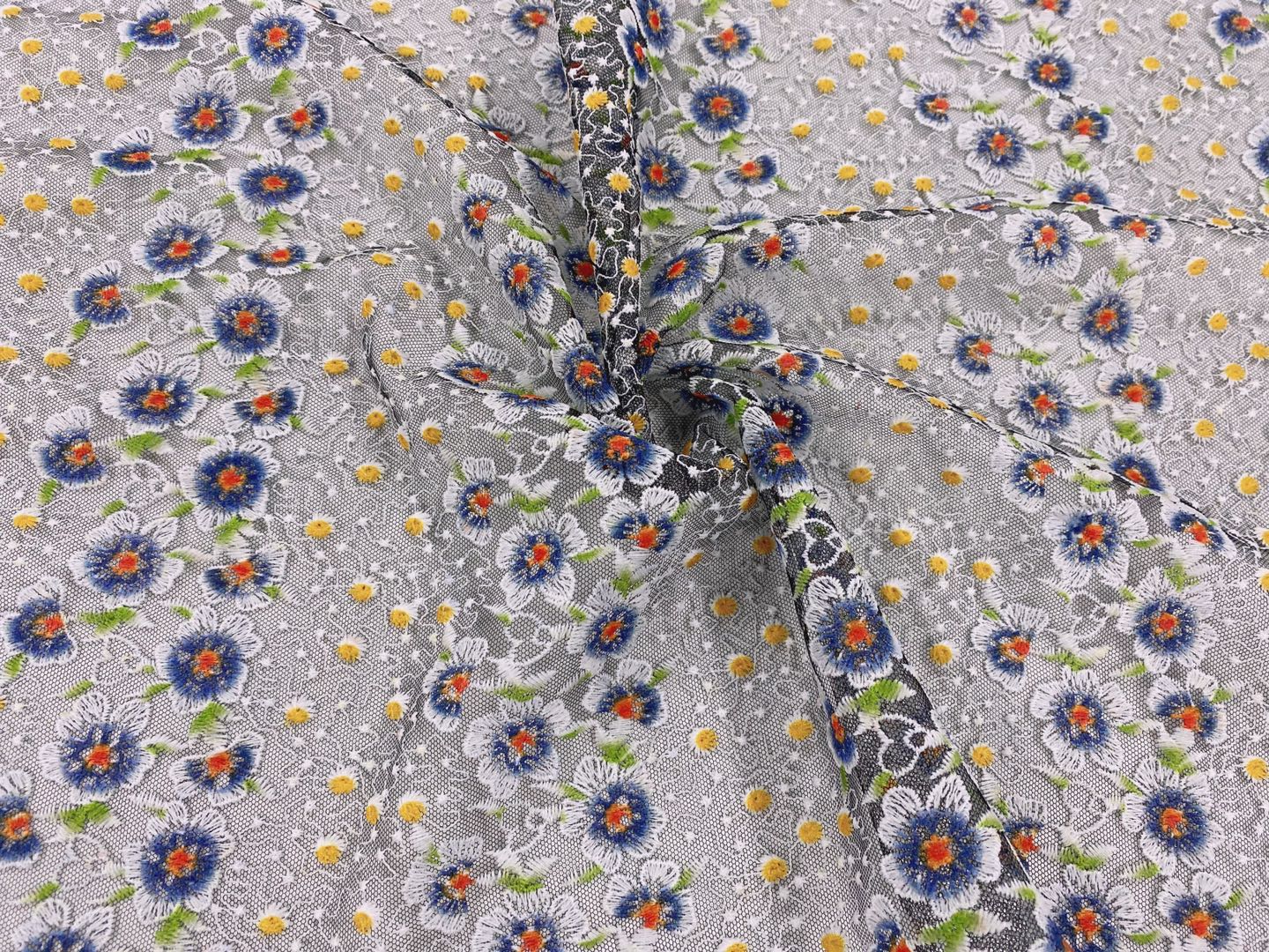 Exquisite Printed Embroidery Fabric