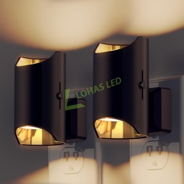 LOHAS LED Indoor Warm White 3000K Dimmable Dusk to Dawn Sensor Night Light for Bedroom