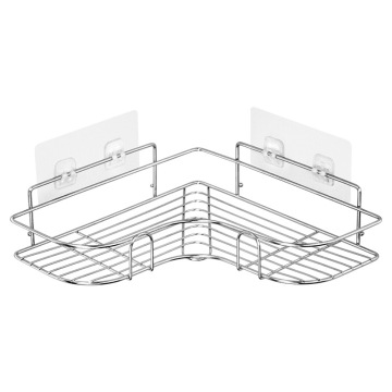 Wall-Mounted Stainless Steel Shower Candy/Shampoo Storage Holder: No Drilling, Bathroom & Kitchen Accessories