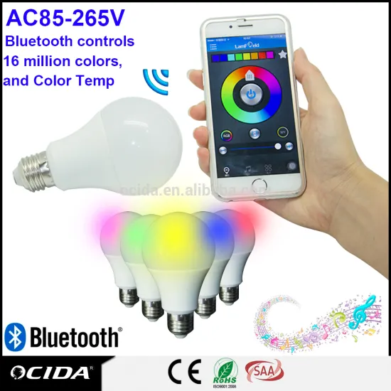 music bulb lights Type and full range, cool white, warm white Color Temperature(CCT) bluetooth speaker led bulb lamp