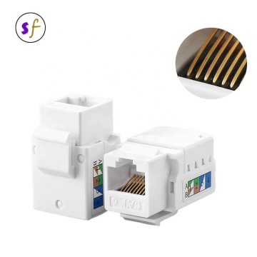 90 Degree UTP Cat5e RJ45 Keystone Jack