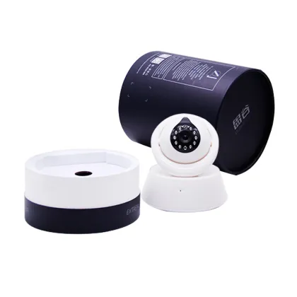 Customized paper tube packaging box with protective pads