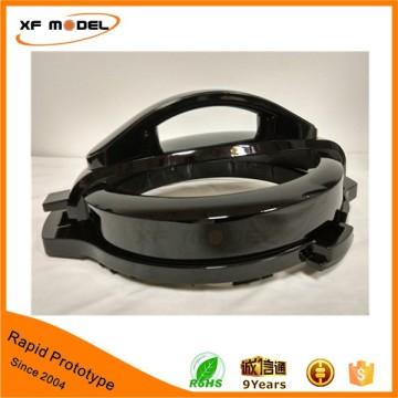 Black painting CNC machining ABS mockup plastic prototype parts