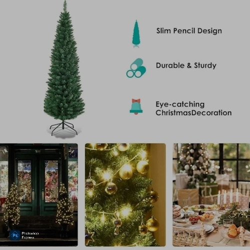 Elegant Artificial Christmas Tree with Lights