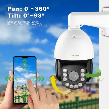 Xmeye Pro 6MP Sony Sensor PTZ CCTV IP Camera with 20X Zoom and Live Streaming