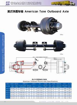 American Outboard Round Axle 13t 16t