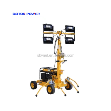 Manual LED Diesel Mobile Light Tower Mining
