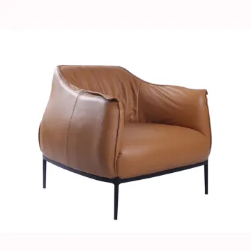 Modern Archibald Leather Lounge Chair Replica