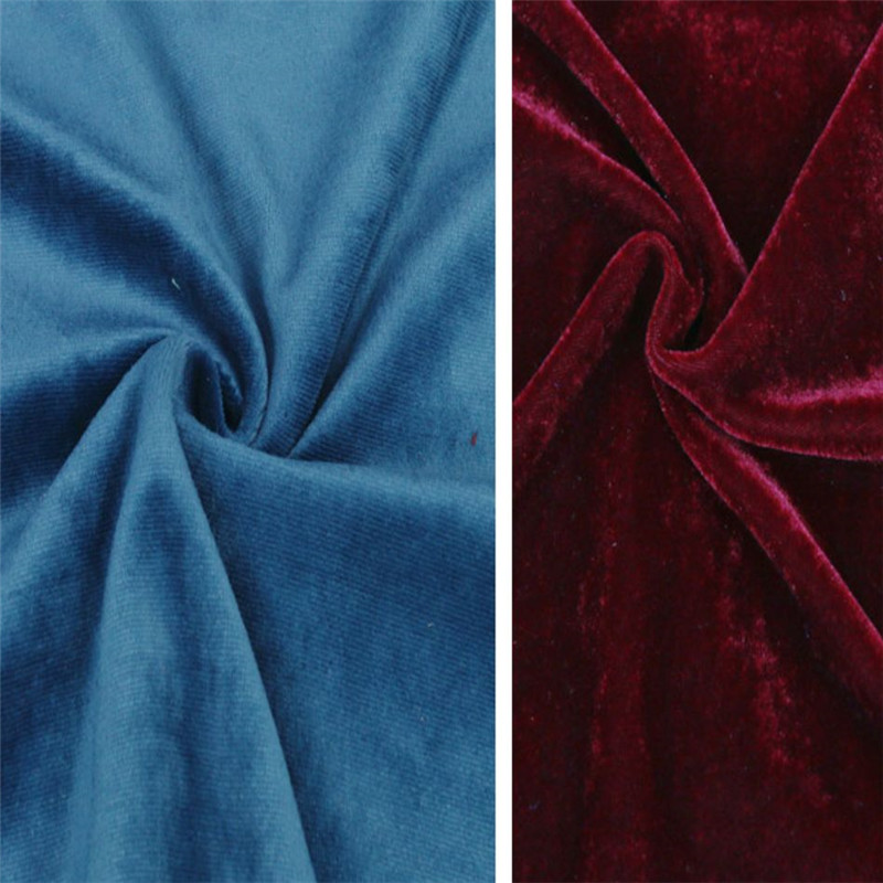 Customized Dyed Knit Brushed Velvet Sleepwear Fabric