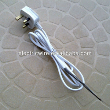 Hot Sale 3-pin UK Plug with VDE 2C/3C Flexible Power Cable Wire