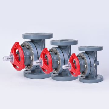 Промышленный фланцевый мембранный клапан из ХПВХ