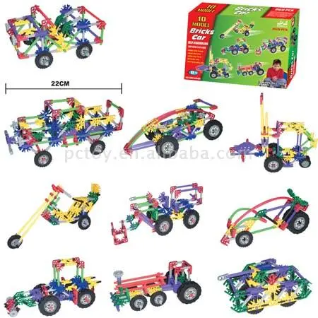 Intelligent Toy: DIY Brick Car,can build 10 Designs car