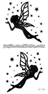 Butterfly angle Tattoo Sticker