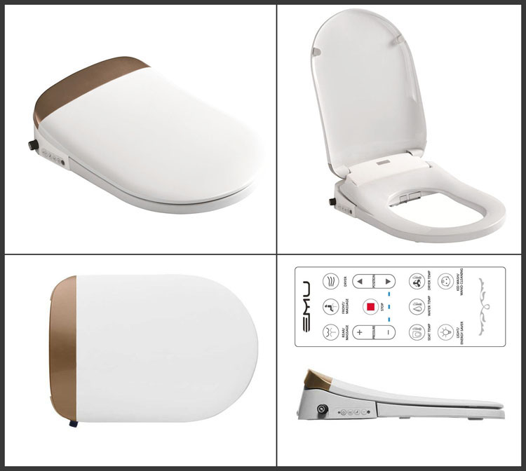 U shape Remote Control Smart Toilet Seat