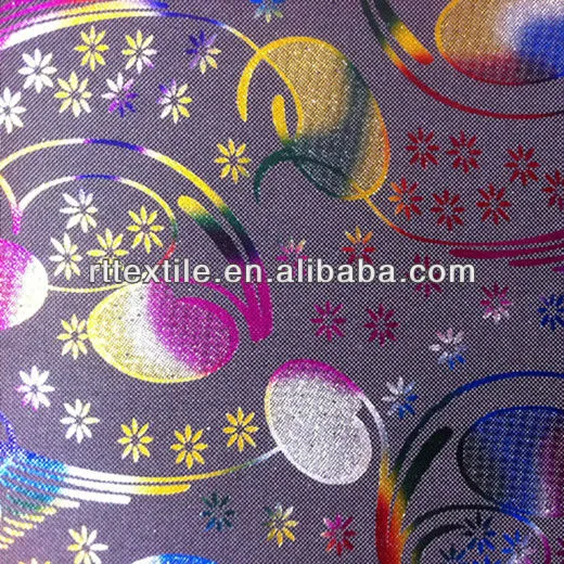100% polyester 600D printing silver coating oxford PVC fabric