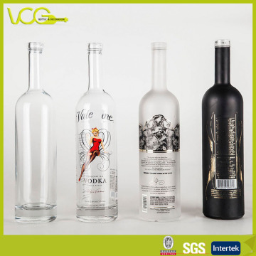 750ml Glass Bottles with Different Label Decoration