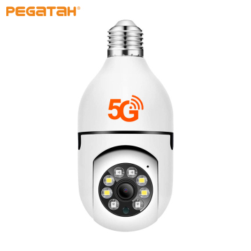 YIIOT 5G Wifi E27 Light Bulb Security Camera with Night Vision and Full Color P2P for Smart Home Surveillance