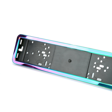 European Styled Stainless Steel Colorful Custom License Plate Frame