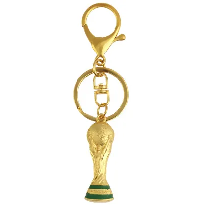 Zinc Plated Galvanized Keychain - Football Mundial 2022 Keychain for Sale
