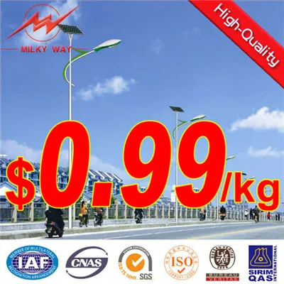 octagonal/conical Q235 steel lighting pole