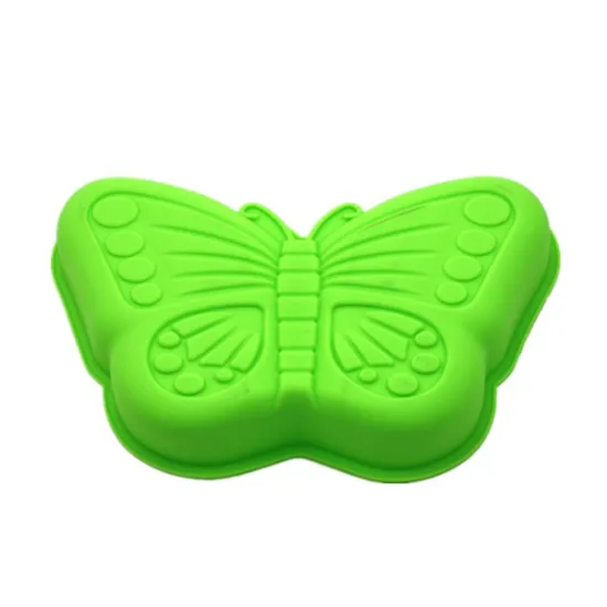 Big Large Pop Removable 3D Butterfly Silicone Cake Mold for Mousse Cakes