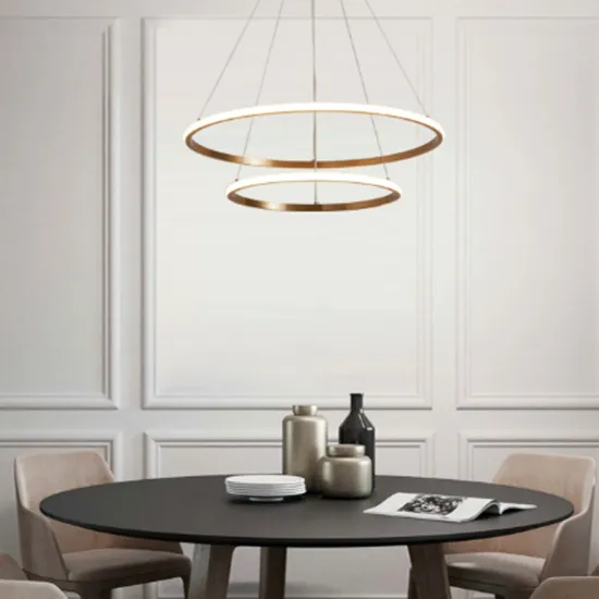 Modern Multi-Circular Acrylic Ring Hanging Chandelier Pendant Lights