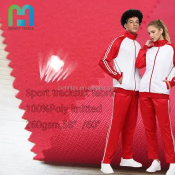 Durable Poly Fabric Tricot Recycle Fabric for Children's Tracksuits