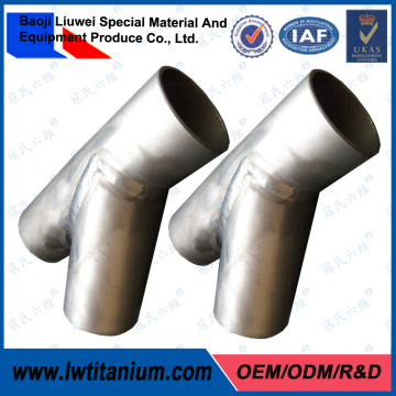 Industrial Safety 45 Degree Titanium Pipe Fitting Tees