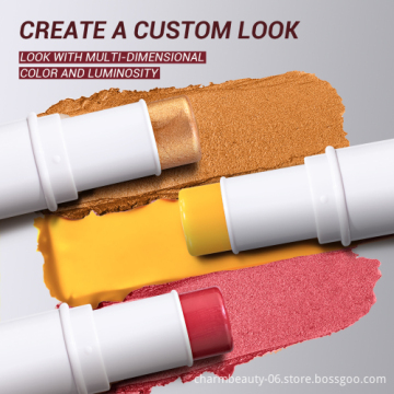 Charm Beauty Multi-Function Makeup Stick: Highlighter, Moisturizing Lipstick, and Cream Blush for Face