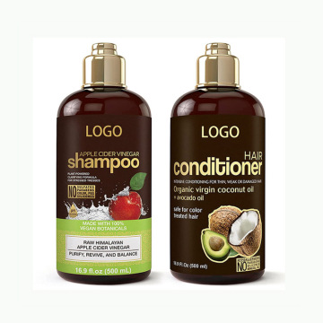 Private Label Natural Organic Hair Care Anti Hair Loss Coconut Argan Oil Shampoo and Conditioner