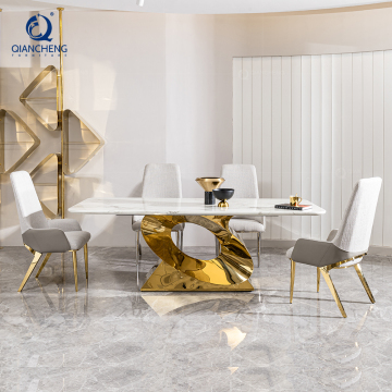 Las últimas mesas de comedor de estilo europeo modernos al por mayor - Jiancheng Real Natural Sets