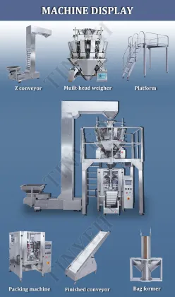 Multi-Function Granular Chips Vertical Form Fill Seal Packaging Machines