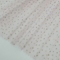 Crinkle-Gold-Punkt-Glitzer-Tüll-Polyester-Stoff