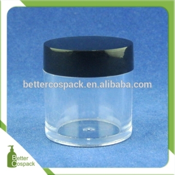 10g transparent plastic PS jar cosmetic packing
