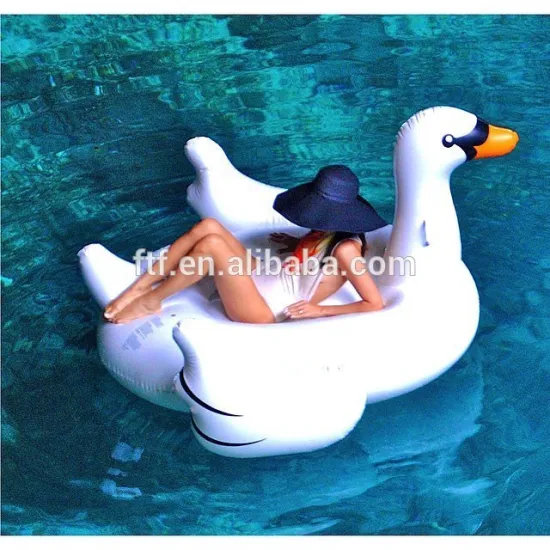 Custom water floating inflatable swan toy float