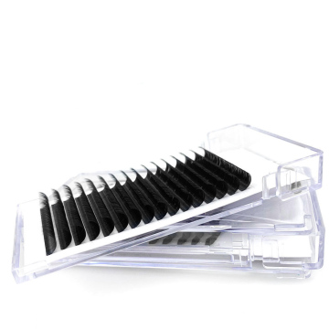 Matte Black Lash Tray for Easy Fan Mega Volume Eyelash Extensions - 0.03 Cashmere Easy Fans
