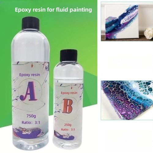 High transparent crystal AB art fluid painting resin