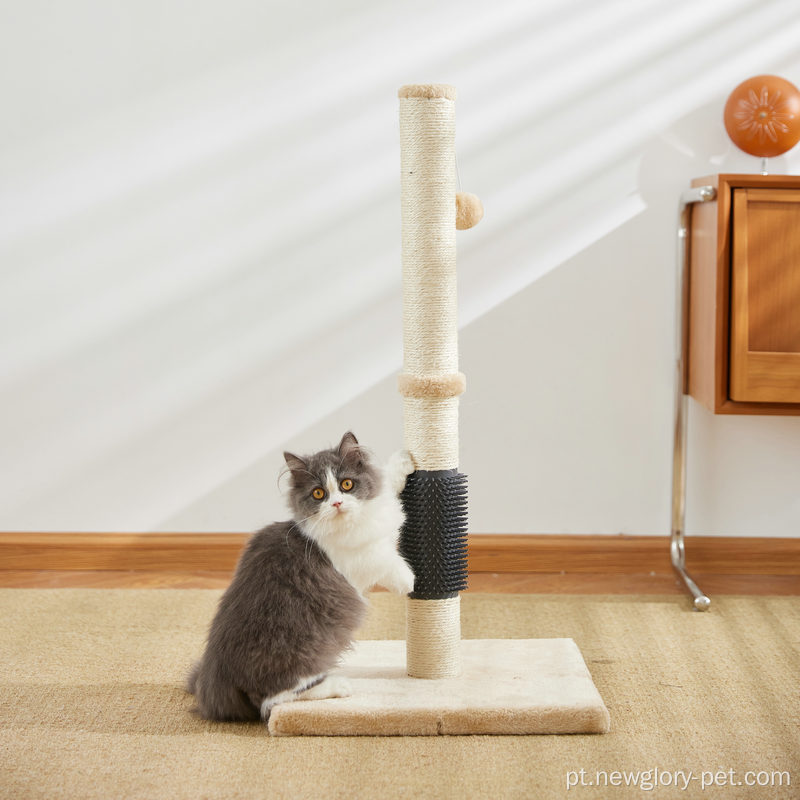 Garra de gato arranhador com bola pendurada