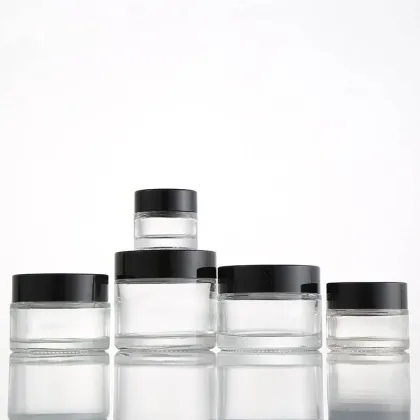 Clear glass cream container Cream Glass Jar 100G