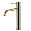 Copper Single Hole Brushed Nickel Vessel Sink Faucet