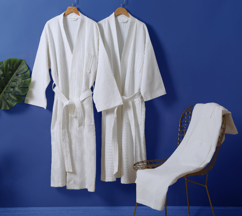 Microfiber Bathrobe Hotel Waffle Bathrobe