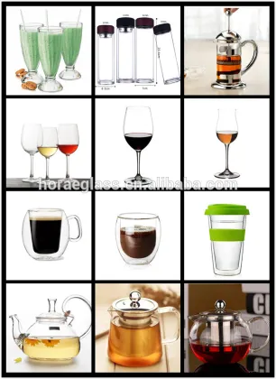 Flower Design Clear Hot Pot Set Pyrex Glass Tea Press Pot Glass tea pot