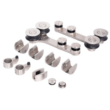 GUIDA 561024: Customizable Stainless Steel Shower Door Hardware for Frameless Glass Enclosures