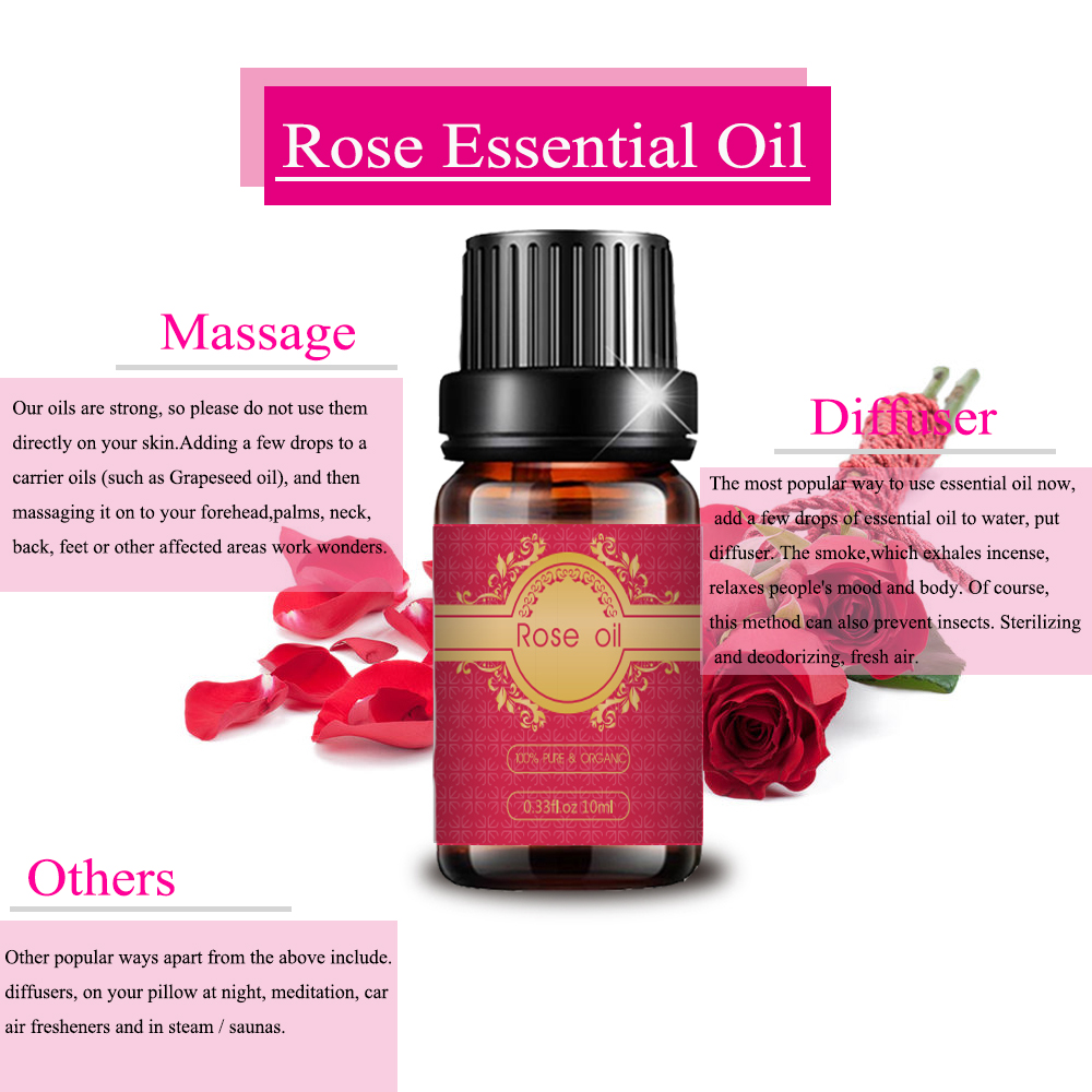 Wholesale Private Label Rose Essential Oil Skin Care