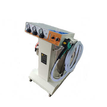 Powder machine for paint system electrostatic powder coating