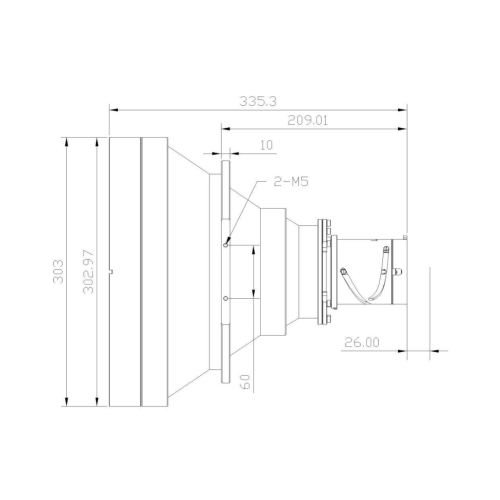 MWIR सतत ज़ूम लेंस