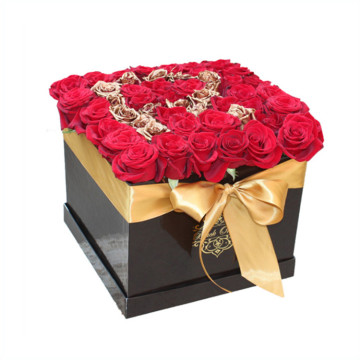 Square Roses Box Packaging Flower Paper Box