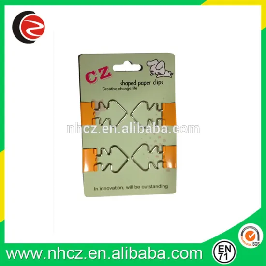 Arrow Shaped Pink Binder Clips